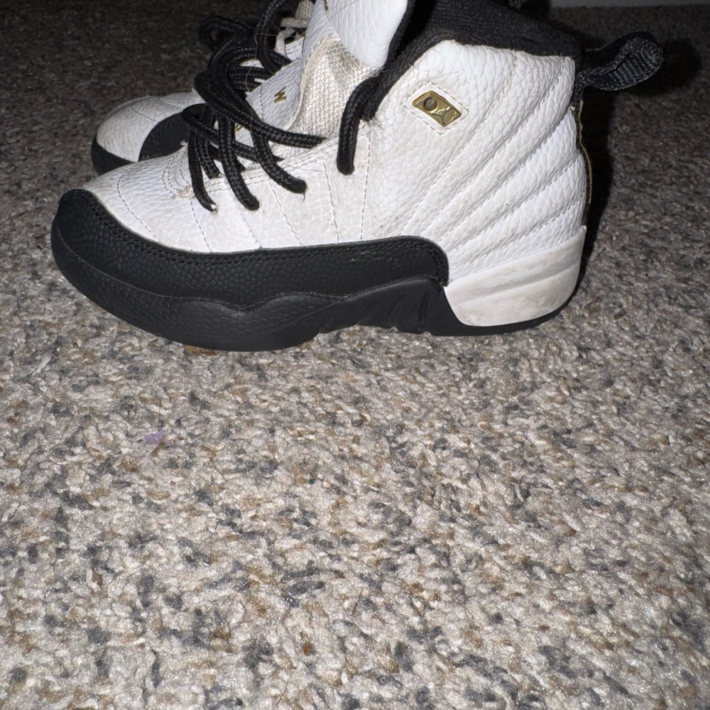 Jordan Kids Black and White Sneakers